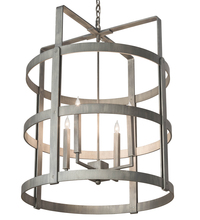 Meyda White 197839 - 28" Wide Aldari 4 Light Chandelier