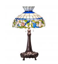 Meyda White 230475 - 33" High Rose Vine Table Lamp