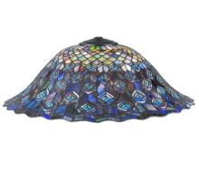 Meyda White 23950 - 24"W Tiffany Peacock Feather Shade