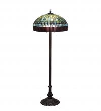 Meyda White 26491 - 62" High Tiffany Candice Floor Lamp