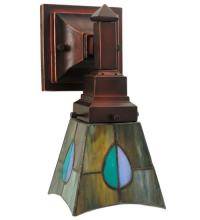 Meyda White 31229 - 5"W Mackintosh Leaf Wall Sconce