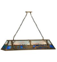 Meyda White 31657 - 60" Long Train Oblong Pendant