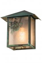 Meyda White 41248 - 9"W Seneca Winter Pine Wall Sconce