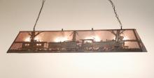 Meyda White 65627 - 72"L Train Oblong Pendant